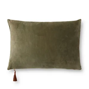 Pillows Moss / Beige Pillow (16\" X 26\" Cover W/Poly)