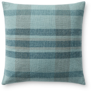 Chris Loves Julia x Loloi Andi Blue / Multi 18'' x 18'' Pillow Cover Only