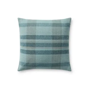 Chris Loves Julia x Loloi Andi Blue / Multi 18\'\' x 18\'\' Cover w/Poly Pillow