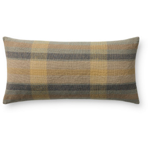 Chris Loves Julia x Loloi Andi Yellow / Blue 12'' x 27'' Cover w/Poly Pillow