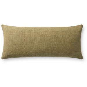 Leanne Ford x Loloi Medlock Olive 13'' x 35'' Cover w/Down Pillow