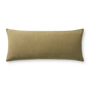 Leanne Ford x Loloi Medlock Olive 13\'\' x 35\'\' Cover w/Down Pillow