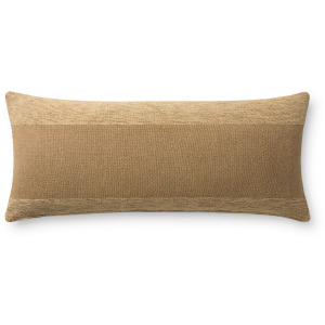 Leanne Ford x Loloi Medlock Tan 13'' x 35'' Pillow Cover Only