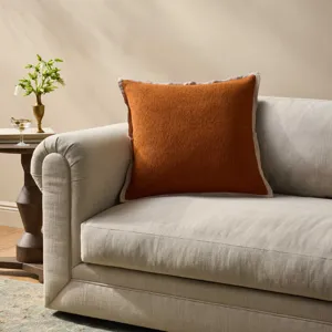 Loloi PLL0207 Rust 22\" x 22\" Cover Only Pillow