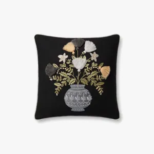 Loloi X Rifle Paper Co. 18\" X 18\", Poly-Filled Pillow