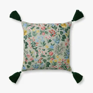 Loloi X Rifle Paper Co. 18\" X 18\", Down-Filled Pillow