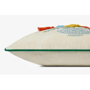 Loloi X Rifle Paper Co. 18\" X 18\", Poly-Filled Pillow