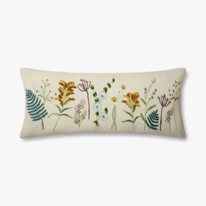 Loloi X Rifle Paper Co. 13\" X 35\", Down-Filled Pillow