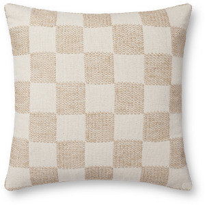 Loloi PLL0123 Beige 22'' x 22'' Cover Only Pillow