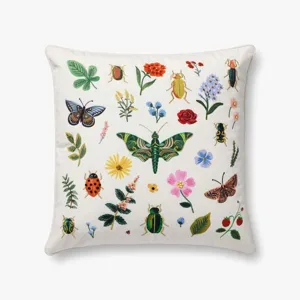 Loloi X Rifle Paper Co. 22\" X 22\", Down-Filled Pillow