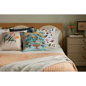 Loloi X Rifle Paper Co. 22\" X 22\", Cover Only Pillow