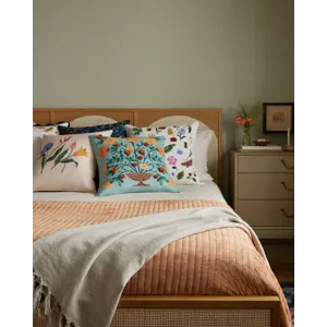 Loloi X Rifle Paper Co. 22\" X 22\", Cover Only Pillow