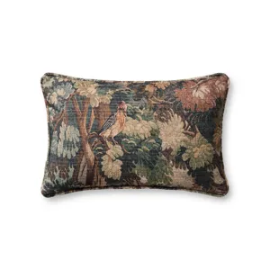 Loloi PLL0212 Green / Multi 22\" x 22\" Cover w/Down Pillow