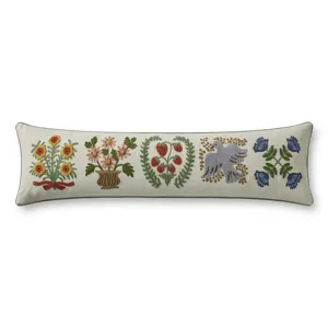 Rifle Paper Co. x Loloi Helena Bouquets Ivory / Multi 12" x 46" Cover Only Pillow
