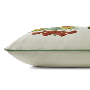 Rifle Paper Co. x Loloi Helena Bouquets Ivory / Multi 12" x 46" Cover Only Pillow