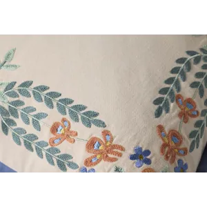 Rifle Paper Co. x Loloi Willow Border Ivory / Multi 13'' x 21'' Cover Only Pillow