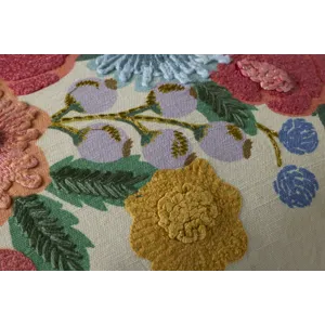 Rifle Paper Co. x Loloi Vintage Garden Lt. Green / Multi 13'' x 21'' Cover Only Pillow