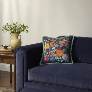 Rifle Paper Co. x Loloi Vintage Garden Multi 18'' x 18'' Cover w/Down Pillow