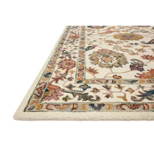Padma White / Multi Rug (9' 3" X 13')
