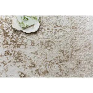 Patina Champagne / Lt. Grey Rug (5' 3" X 7' 8")