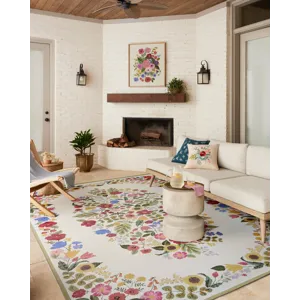 Loloi X Rifle Paper Co. Perennial 2\'-5\" X 3\'-11\" Rug