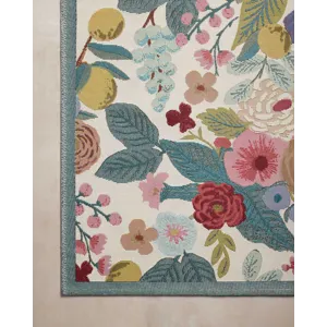 Loloi X Rifle Paper Co. Perennial 5\'-3\" X 7\'-8\" Rug