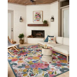 Loloi X Rifle Paper Co. Perennial 5\'-3\" X 7\'-8\" Rug