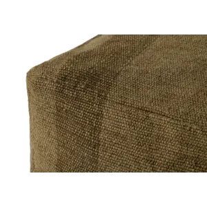 Leanne Ford x Loloi Rosemoor Brown 24\" x 24\" x 13\" Pouf
