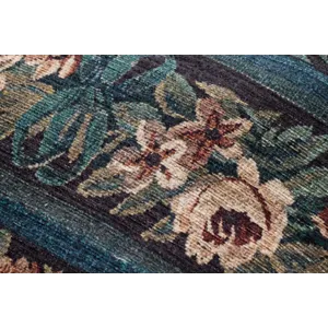 Loloi LPF0045 Blue / Multi 18\"W x 18\"D x 18\"H Pouf