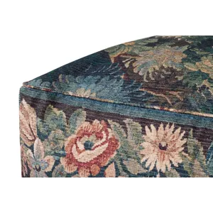 Loloi LPF0045 Blue / Multi 36\"W x 36\"D x 17\"H Pouf