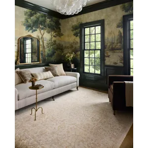 Chris Loves Julia x Loloi Palma Ivory / Sand 9\'-6\" x 13\'-1\" Rug