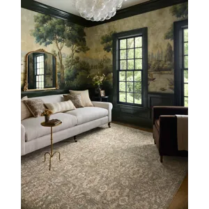 Chris Loves Julia x Loloi Palma Lagoon / Natural 3\'-6\" x 5\'-6\" Rug