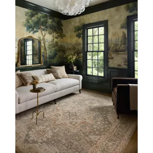 Chris Loves Julia x Loloi Palma Olive / Spice 5\'-3\" x 7\'-6\" Rug