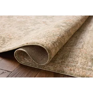 Chris Loves Julia x Loloi Palma Olive / Spice 5\'-3\" x 7\'-6\" Rug
