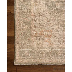 Chris Loves Julia x Loloi Palma Olive / Spice 5\'-3\" x 7\'-6\" Rug