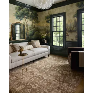 Chris Loves Julia x Loloi Palma Brown / Earth 3\'-6\" x 5\'-6\" Rug