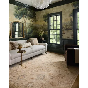 Chris Loves Julia x Loloi Palma Natural / Multi 2\'-7\" x 12\'-0\" Rug