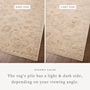 Chris Loves Julia x Loloi Palma Natural / Multi 2\'-7\" x 12\'-0\" Rug