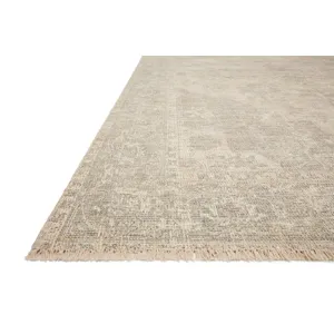 Priya Ivory / Grey Rug (7' 9" X 9' 9")