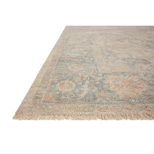 Priya Bone / Bluestone Rug (2' 3" X 3' 9")