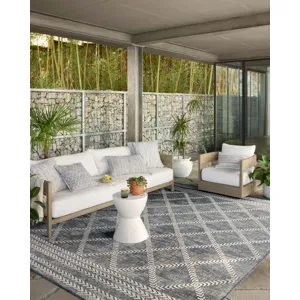 Rainier Denim / Ivory Rug (11' 6" X 15')