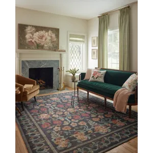 Loloi X Rifle Paper Co. Rosa 2\'-6\" X 7\'-6\" Rug