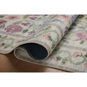 Loloi X Rifle Paper Co. Rosa 3\'-9\" X 5\'-6\" Rug