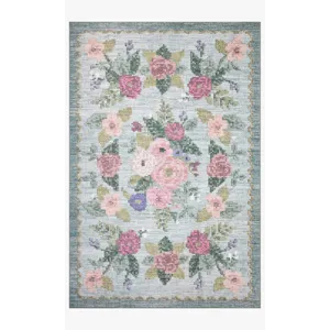 Loloi X Rifle Paper Co. Rosa 2\'-3\" X 3\'-9\" Rug