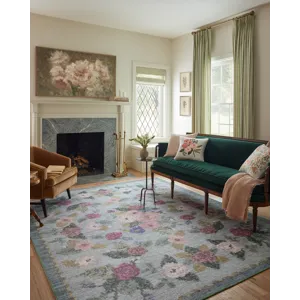 Loloi X Rifle Paper Co. Rosa 2\'-3\" X 3\'-9\" Rug