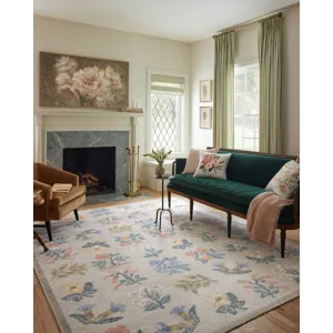 Loloi X Rifle Paper Co. Rosa 2\'-6\" X 7\'-6\" Rug