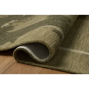 Brigette Romanek x Loloi Romi Green / Forest 5\'-0\" x 7\'-6\" Rug