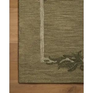 Brigette Romanek x Loloi Romi Green / Forest 5\'-0\" x 7\'-6\" Rug