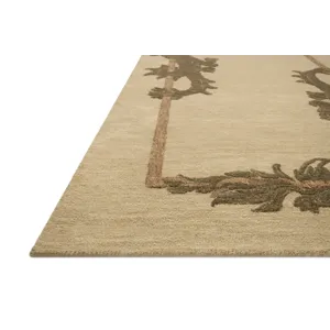 Brigette Romanek x Loloi Romi Natural / Olive 7\'-9\" x 7\'-9\" Rug