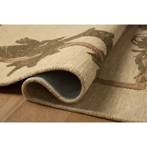 Brigette Romanek x Loloi Romi Natural / Olive 7\'-9\" x 7\'-9\" Rug
